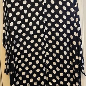 Zara Basic Black and white polka dots women’s dress